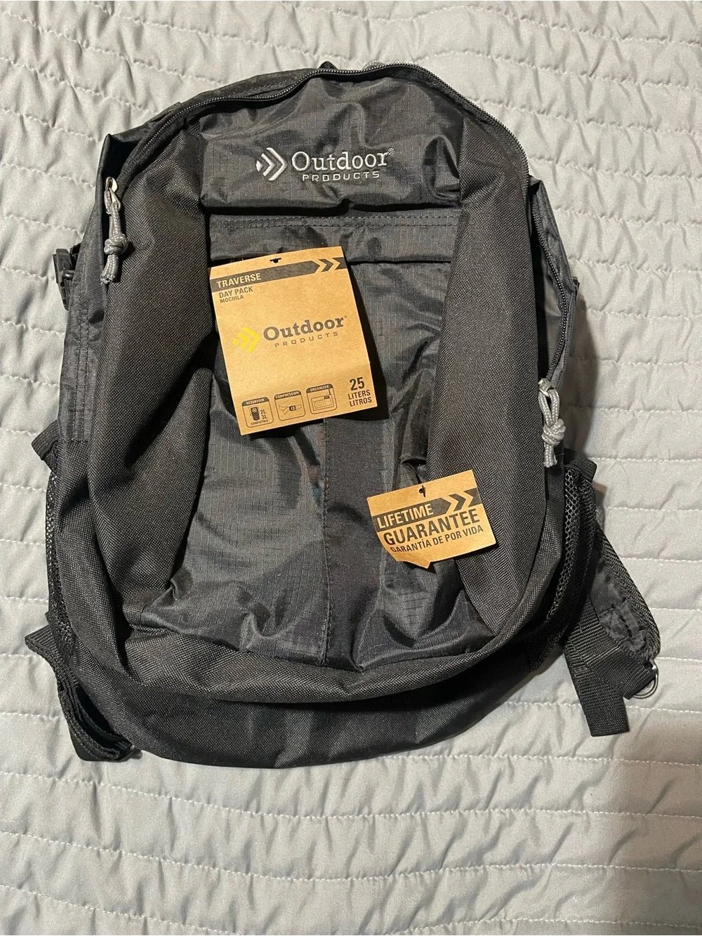 Traverse 25L Black Daypack Backpack